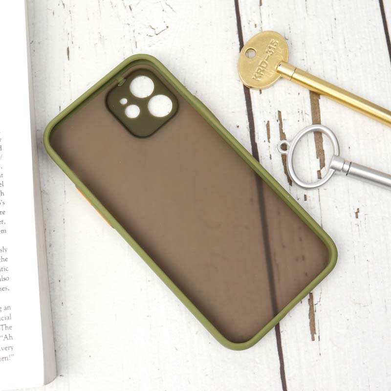 قاب PC مات محافظ لنز دار iPhone 12