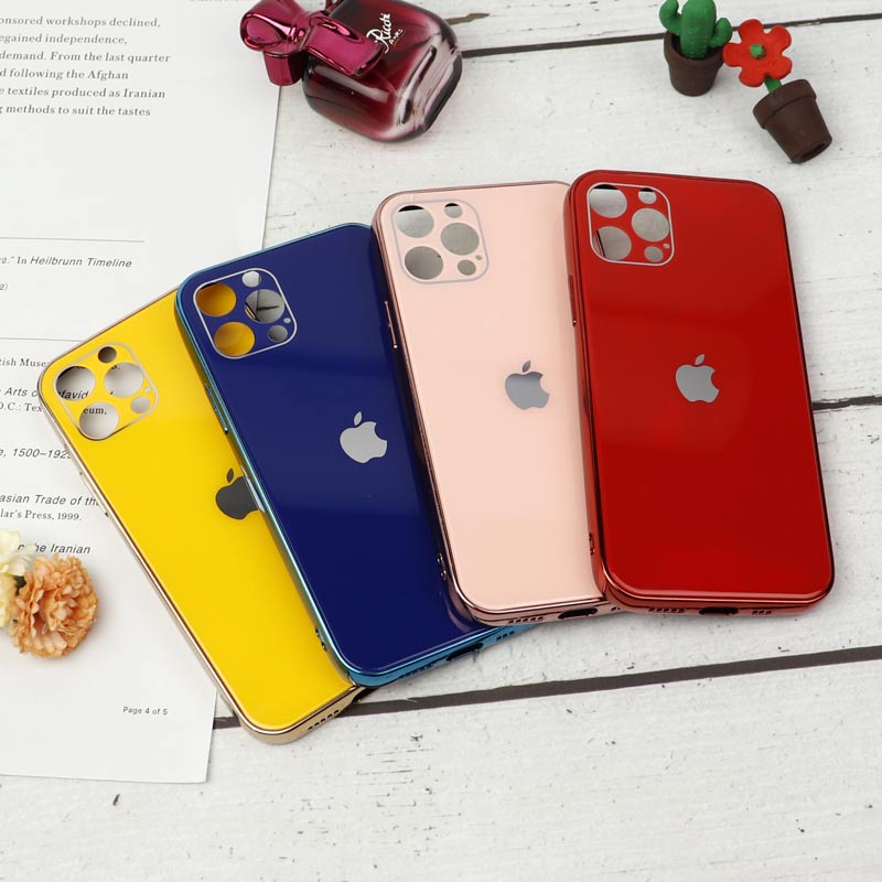 قاب محافظ لنزدار My Case پشت گلسی iPhone 12 Pro رنگی