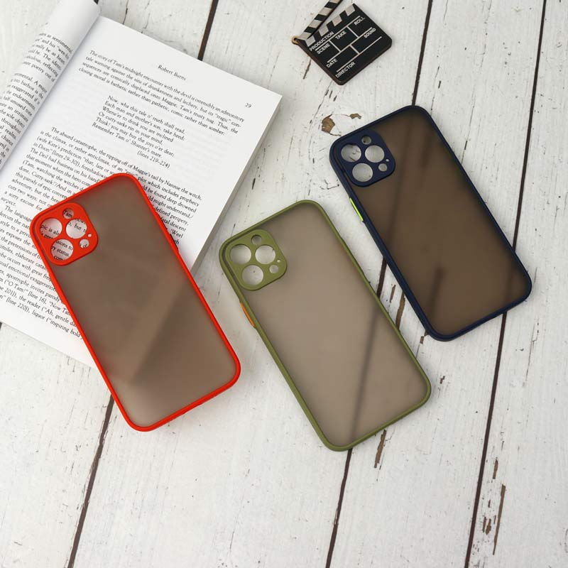 قاب PC مات محافظ لنز دار iPhone 12 Pro