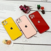 قاب محافظ لنزدار My Case پشت گلسی iPhone 12 Pro رنگی