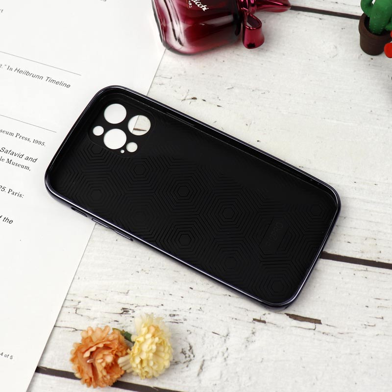قاب محافظ لنزدار My Case پشت گلسی iPhone 12 Pro مشکی