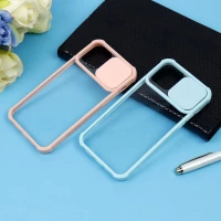 قاب PC شفاف ضربه گیر محافظ لنزدار کشویی iPhone 12 Pro