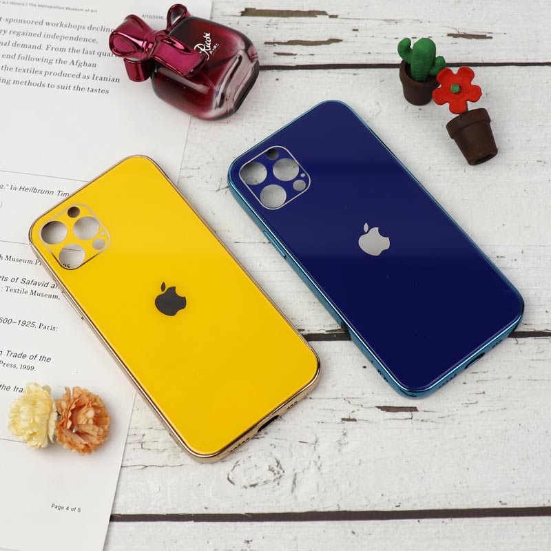 قاب محافظ لنزدار My Case پشت گلسی iPhone 12 Pro رنگی