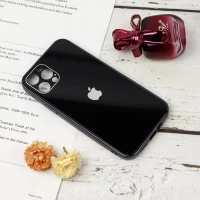 قاب محافظ لنزدار My Case پشت گلسی iPhone 12 Pro مشکی