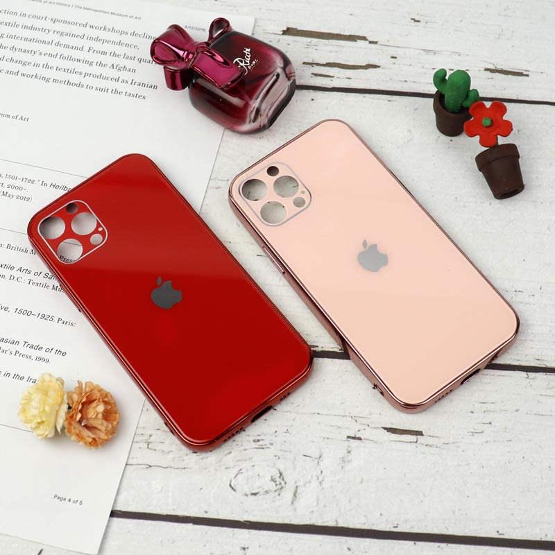 قاب محافظ لنزدار My Case پشت گلسی iPhone 12 Pro رنگی