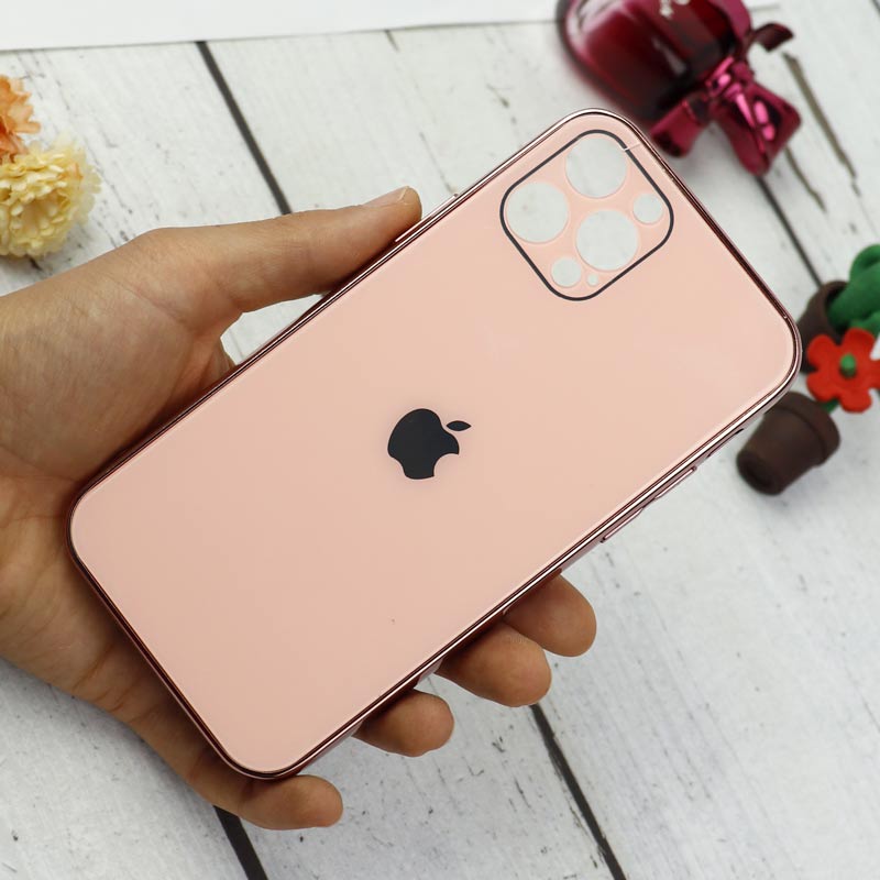 قاب محافظ لنزدار My Case پشت گلسی iPhone 12 Pro رنگی