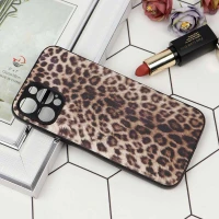 قاب محافظ لنزدار طرح پلنگی iPhone 12 Pro Max