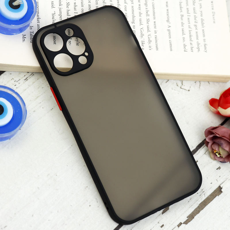 قاب PC مات محافظ لنز دار iPhone 12 Pro Max