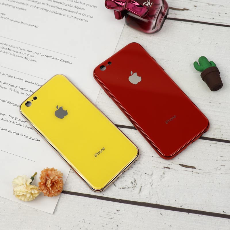 قاب محافظ لنزدار My Case پشت گلسی iPhone 6/6s رنگی