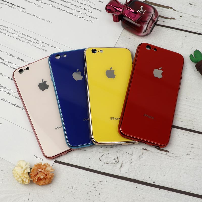 قاب محافظ لنزدار My Case پشت گلسی iPhone 6/6s رنگی