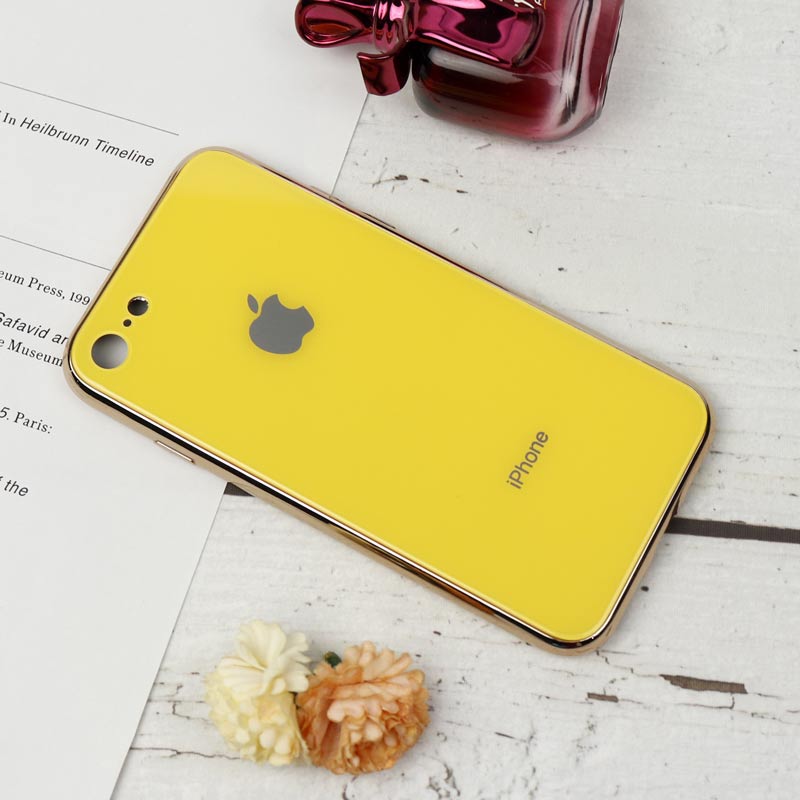 قاب محافظ لنزدار My Case پشت گلسی iPhone 7/8 رنگی