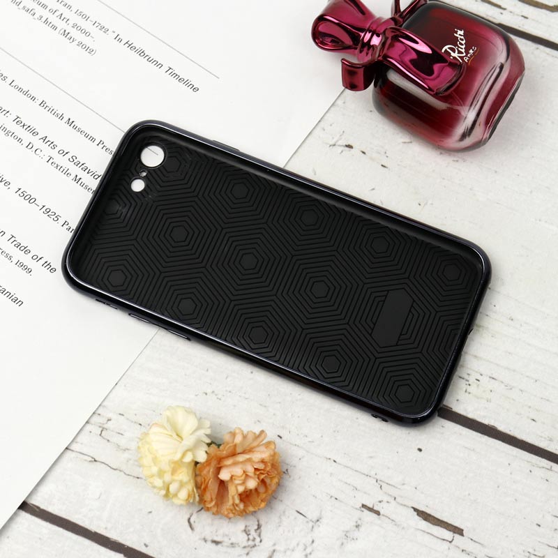 قاب محافظ لنزدار My Case پشت گلسی iPhone 7/8 مشکی