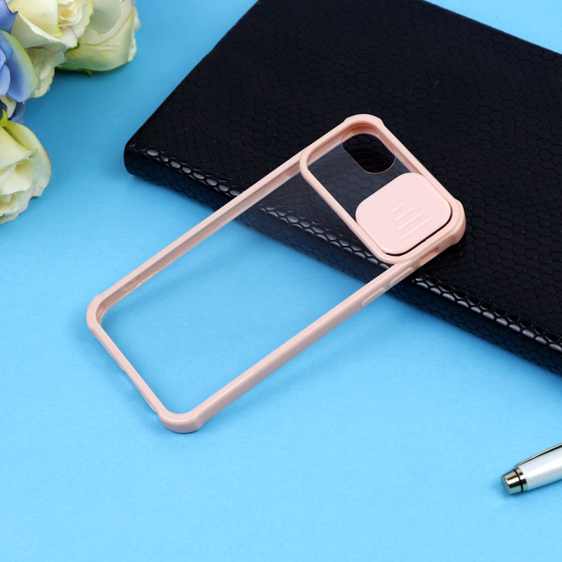 قاب PC شفاف ضربه گیر محافظ لنزدار کشویی iPhone 7/8