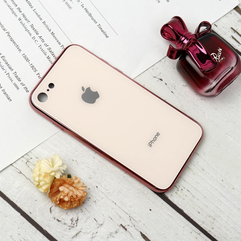 قاب محافظ لنزدار My Case پشت گلسی iPhone 7/8 رنگی