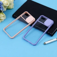 قاب PC شفاف ضربه گیر محافظ لنزدار کشویی iPhone 7/8