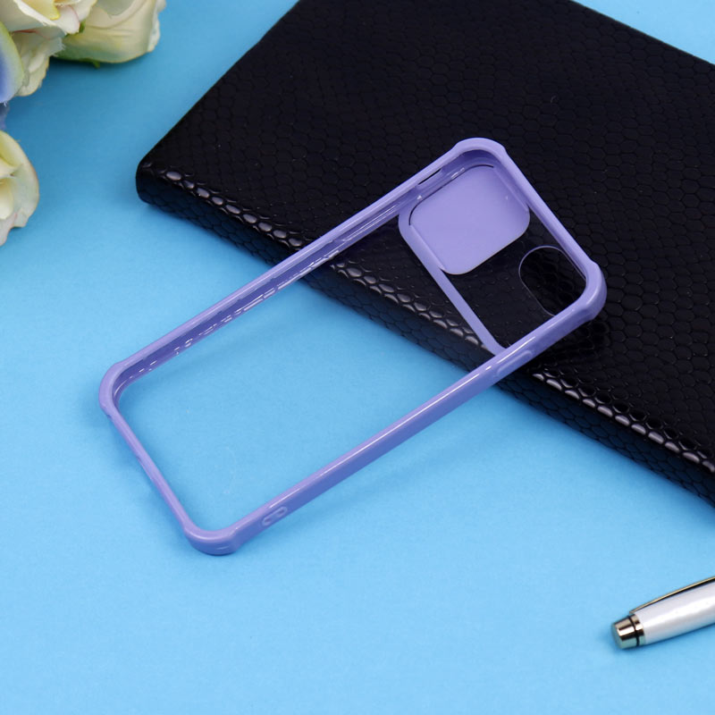 قاب PC شفاف ضربه گیر محافظ لنزدار کشویی iPhone 7/8