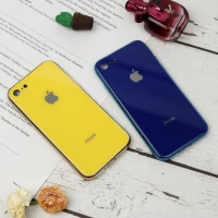 قاب محافظ لنزدار My Case پشت گلسی iPhone 7/8 رنگی