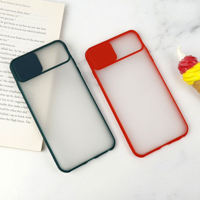 قاب PC مات محافظ لنز دار کشویی iPhone 7 Plus / 8 Plus