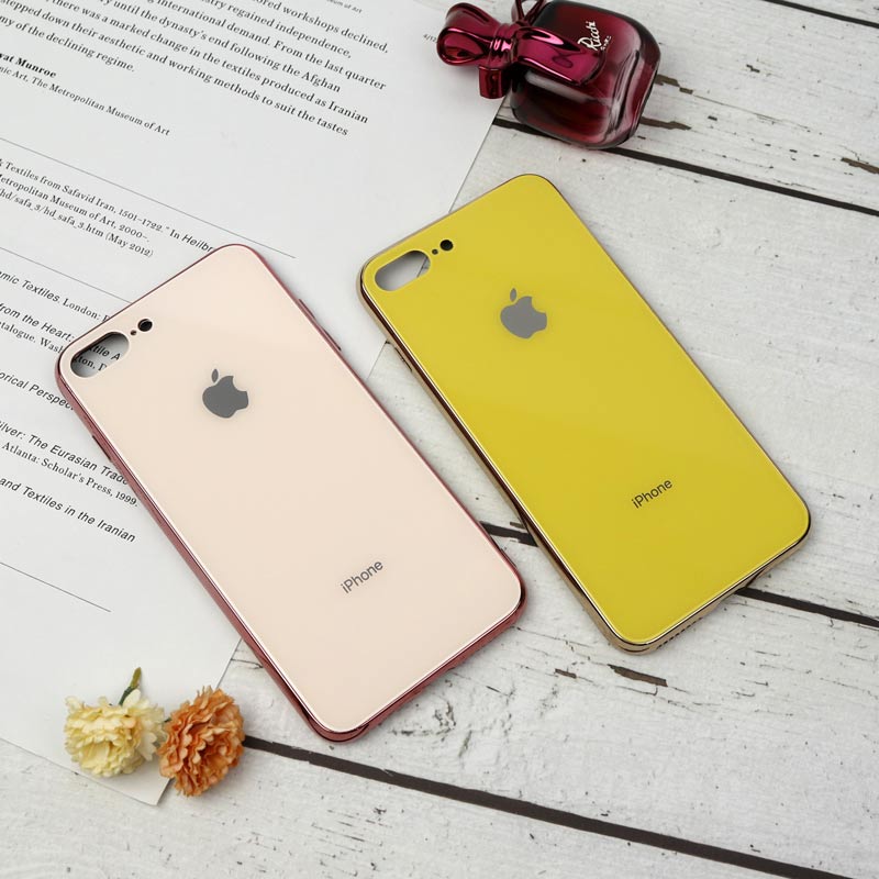 قاب محافظ لنزدار My Case پشت گلسی iPhone 7 Plus / 8 Plus رنگی