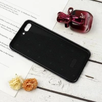 قاب محافظ لنزدار My Case پشت گلسی iPhone 7 Plus / 8 Plus مشکی