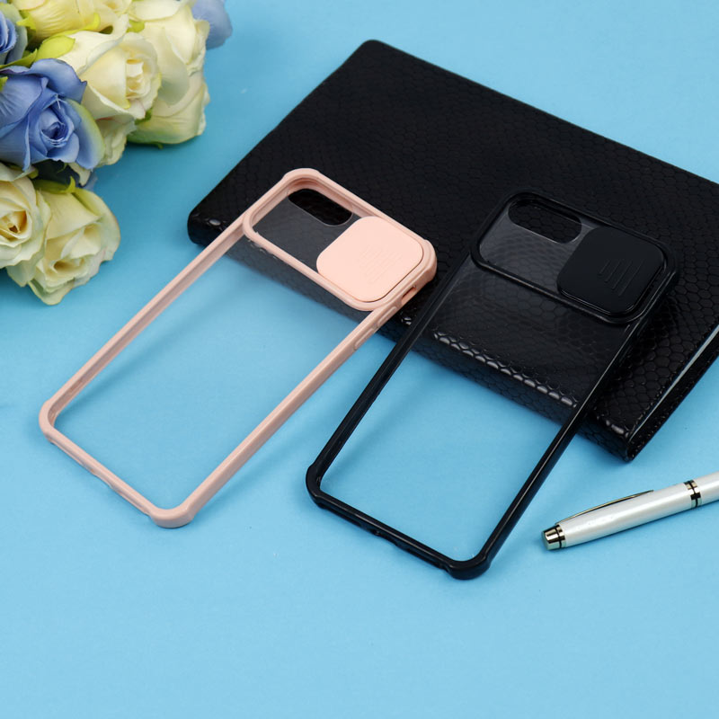 قاب PC شفاف ضربه گیر محافظ لنزدار کشویی iPhone 7 Plus / 8 Plus