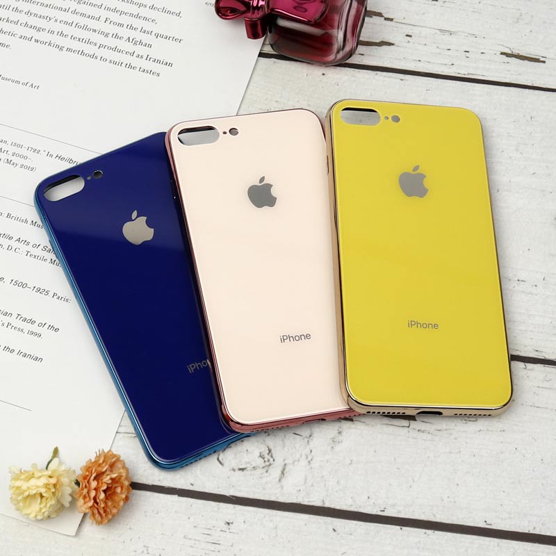 قاب محافظ لنزدار My Case پشت گلسی iPhone 7 Plus / 8 Plus رنگی