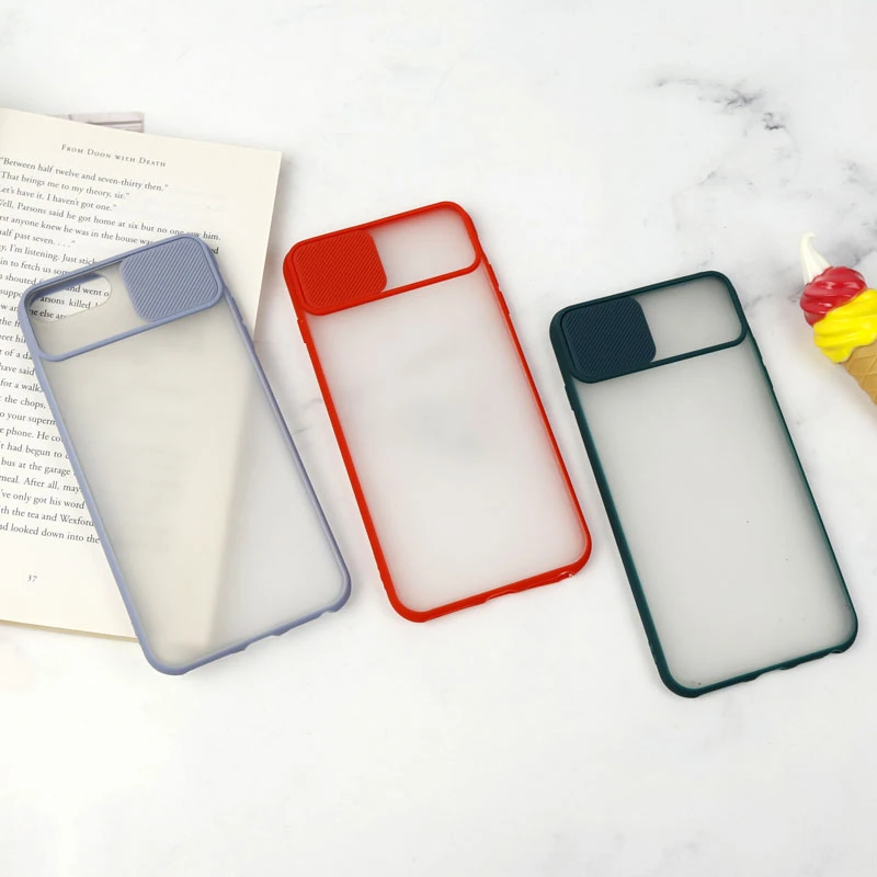 قاب PC مات محافظ لنز دار کشویی iPhone 7 Plus / 8 Plus