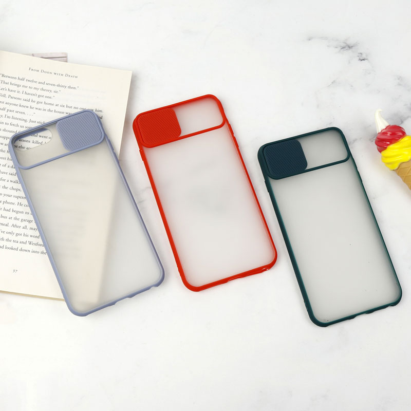 قاب PC مات محافظ لنز دار کشویی iPhone 7 Plus / 8 Plus
