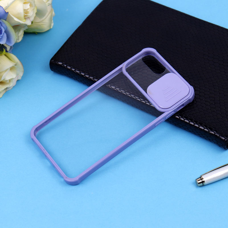 قاب PC شفاف ضربه گیر محافظ لنزدار کشویی iPhone 7 Plus / 8 Plus