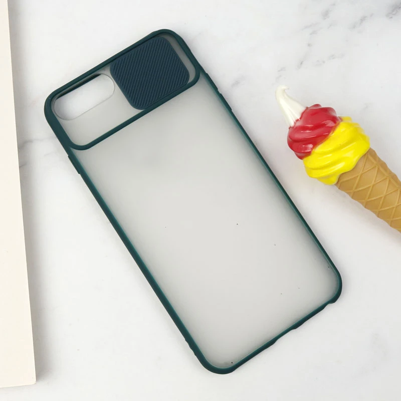 قاب PC مات محافظ لنز دار کشویی iPhone 7 Plus / 8 Plus