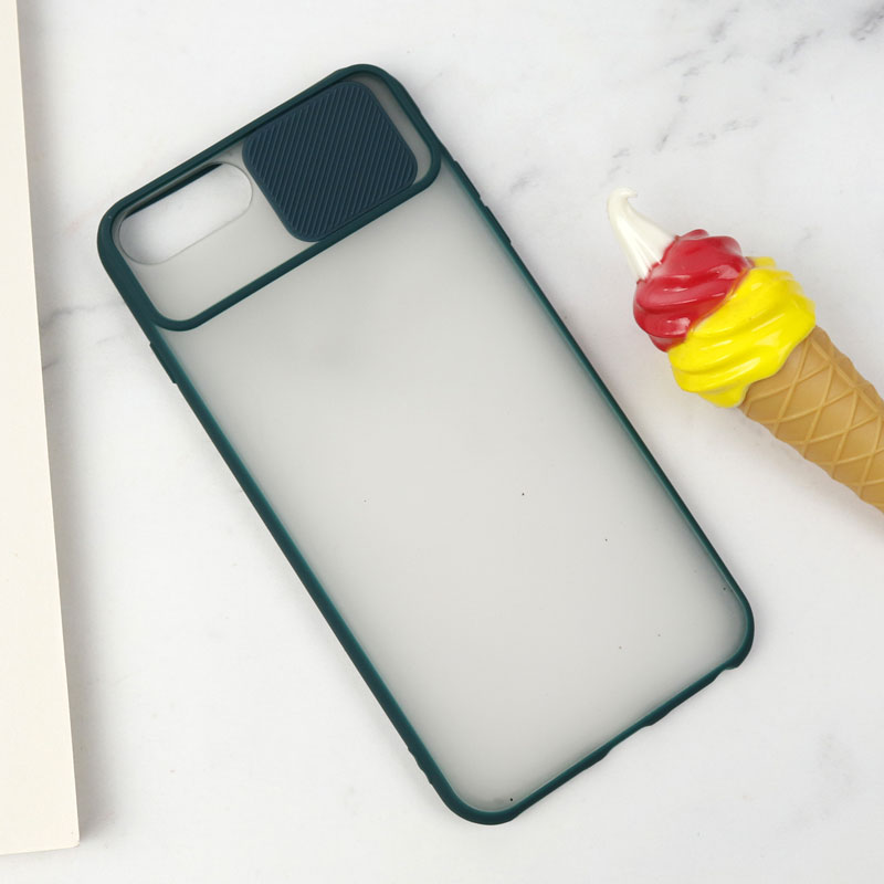 قاب PC مات محافظ لنز دار کشویی iPhone 7 Plus / 8 Plus