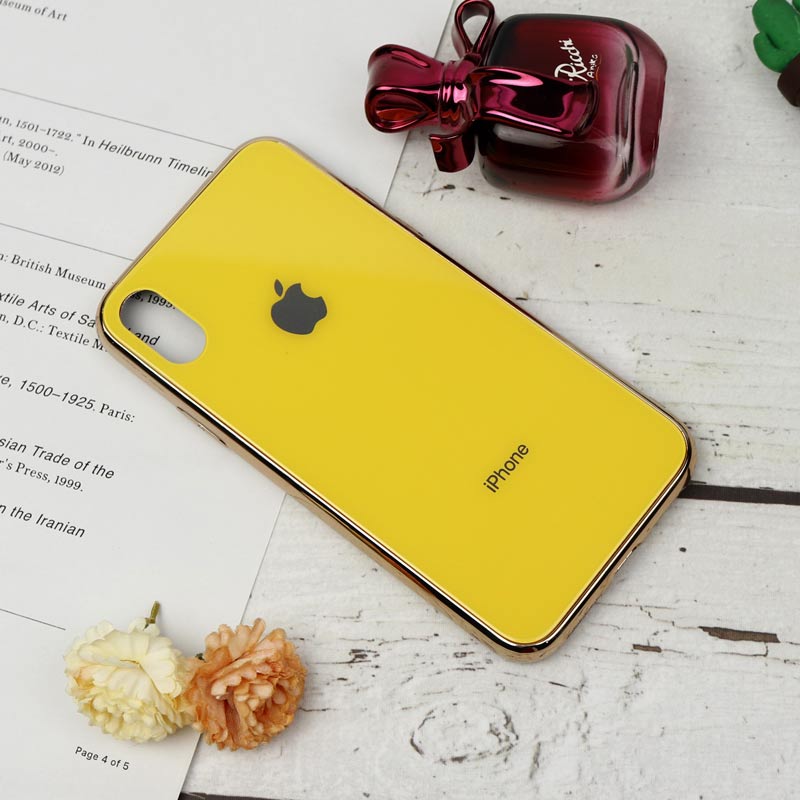 قاب My Case پشت گلسی iPhone X/XS رنگی