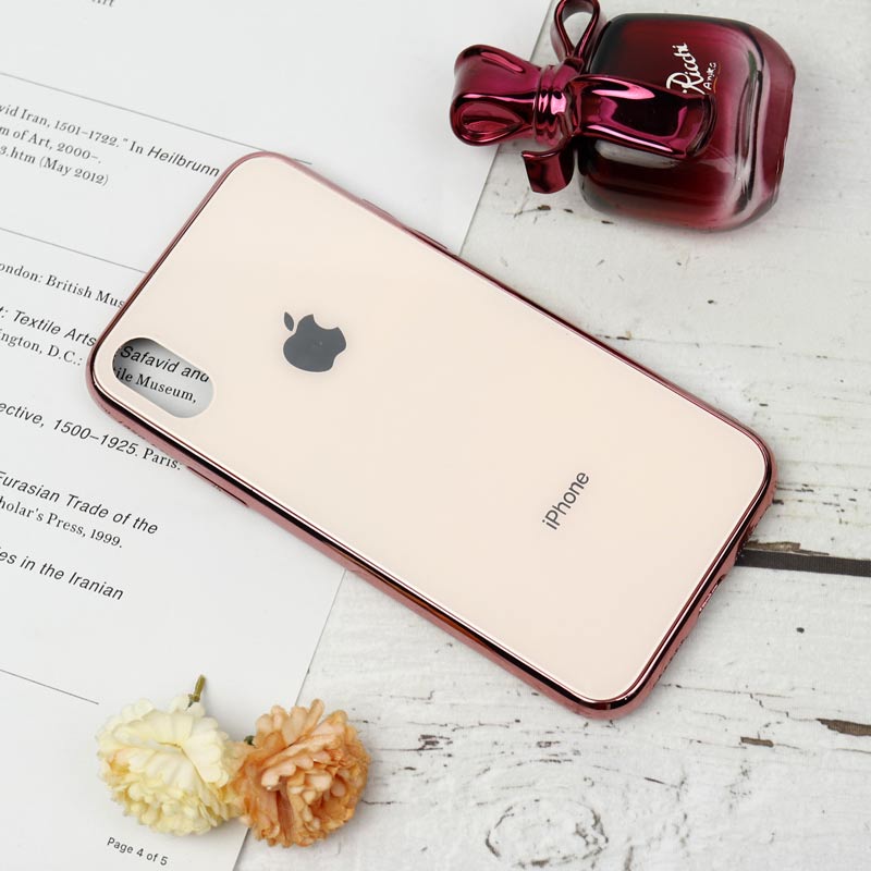 قاب My Case پشت گلسی iPhone X/XS رنگی