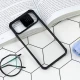 قاب PC شفاف ضربه گیر محافظ لنزدار کشویی iPhone X/XS