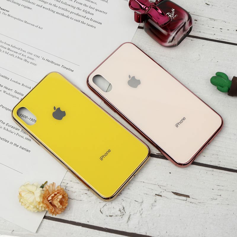 قاب My Case پشت گلسی iPhone X/XS رنگی