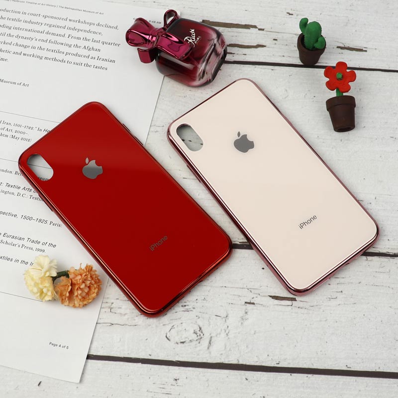 قاب My Case پشت گلسی iPhone XS Max رنگی