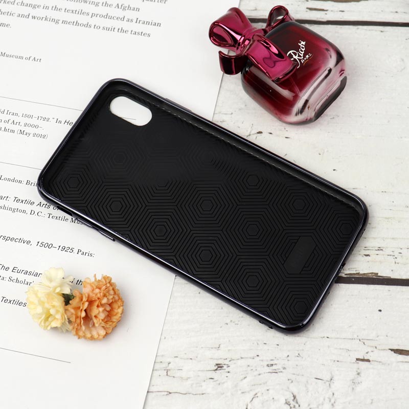 قاب My Case پشت گلسی iPhone XS Max مشکی