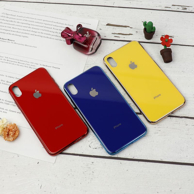قاب My Case پشت گلسی iPhone XS Max رنگی