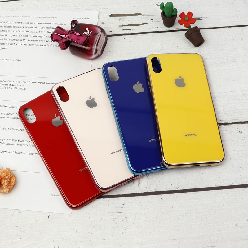 قاب My Case پشت گلسی iPhone XS Max رنگی