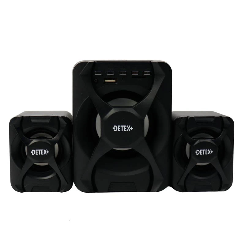 اسپیکر سه تکه بلوتوثی رم و فلش خور Detex+ DS-99 + ریموت کنترل