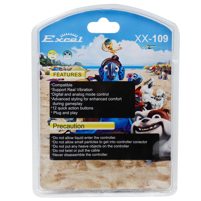 دسته بازی تک شوکدار اکسل XX-109 PS2