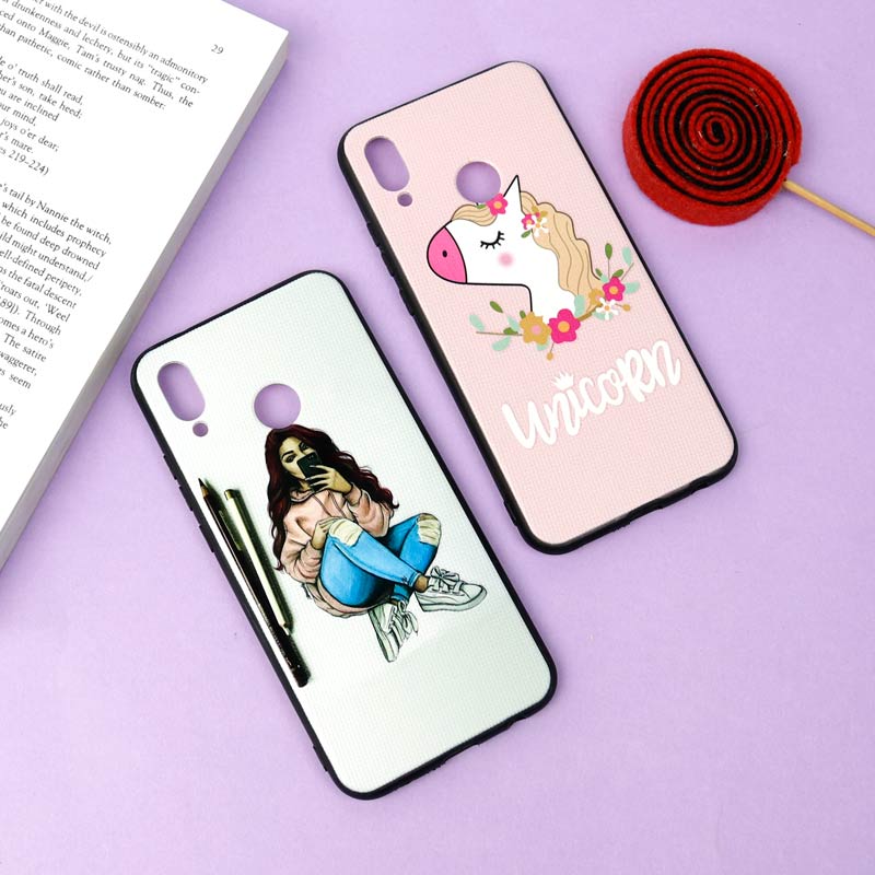قاب فانتزی برجسته دخترانه هواوی p20 lite سری 7