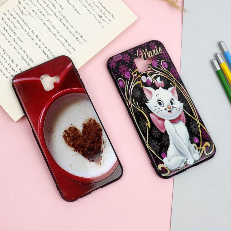 قاب فانتزی برجسته دخترانه سامسونگ J6 Plus سری 16