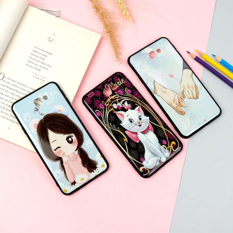 قاب فانتزی برجسته دخترانه سامسونگ J7 Prime سری 16