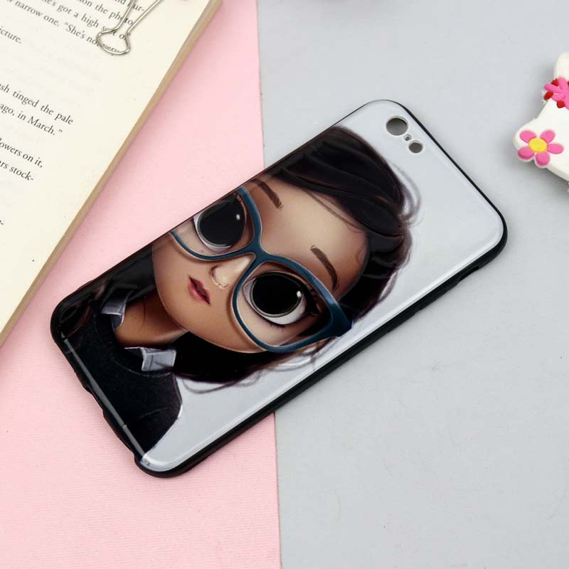 قاب فانتزی برجسته دخترانه iPhone 6/6s سری 16