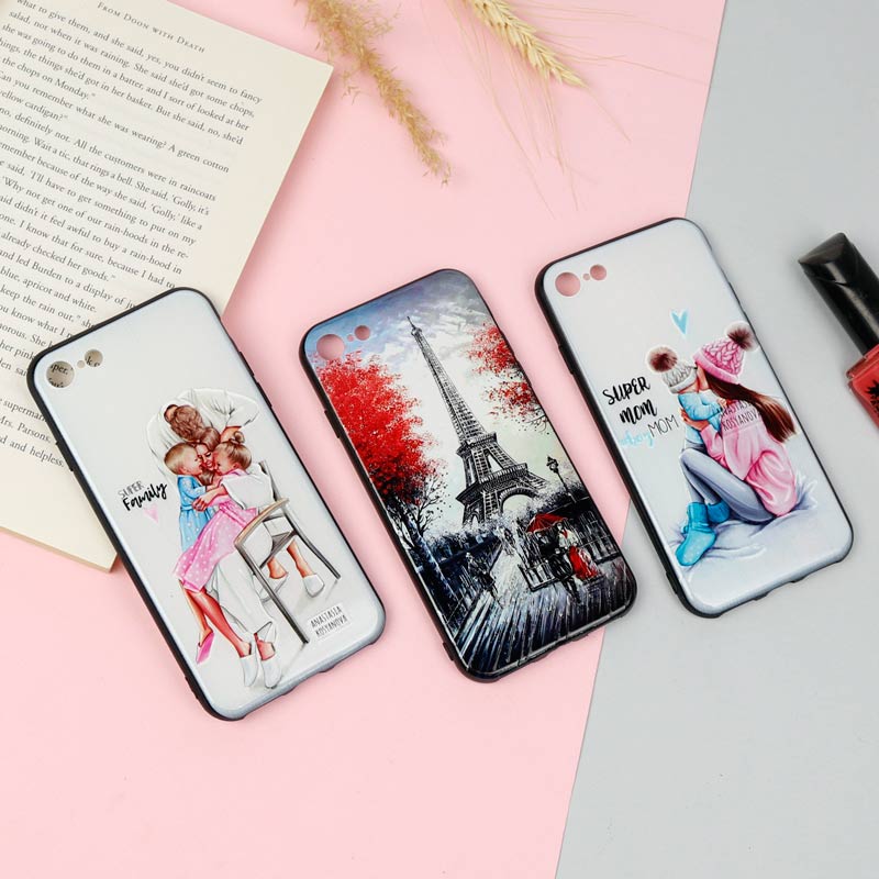 قاب محافظ لنز دار فانتزی برجسته دخترانه iPhone 7/8 سری 16