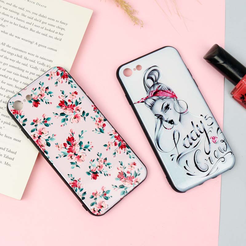 قاب محافظ لنز دار فانتزی برجسته دخترانه iPhone 7/8 سری 16