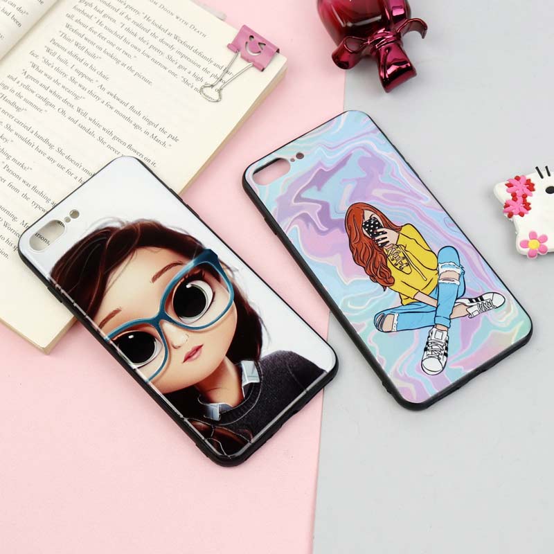 قاب فانتزی برجسته دخترانه آیفون iPhone 7 Plus / 8 Plus سری 16