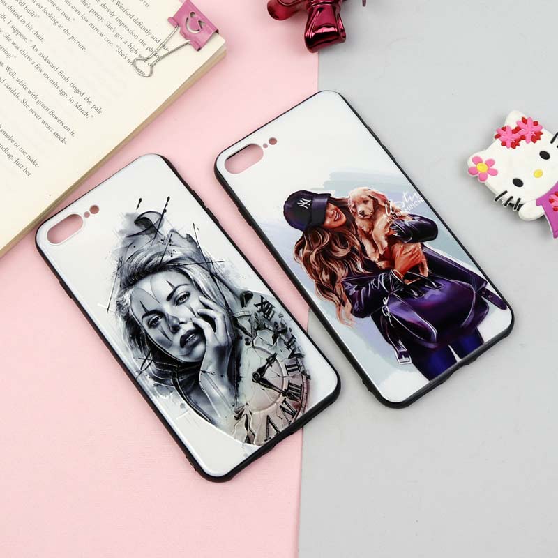 قاب فانتزی برجسته دخترانه آیفون iPhone 7 Plus / 8 Plus سری 16