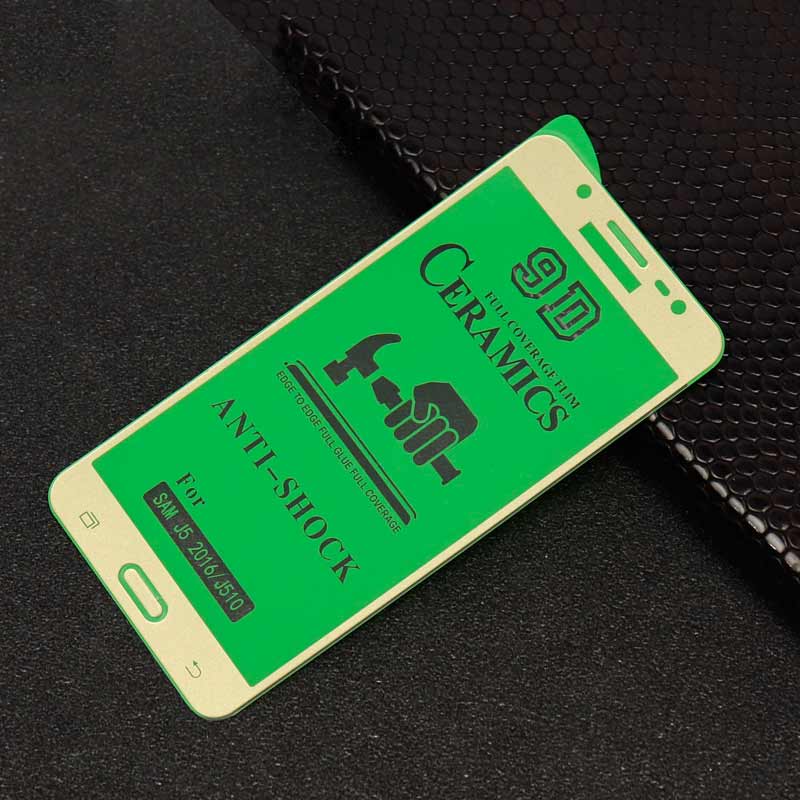 گلس سرامیکی براق Samsung J5 2016 طلایی